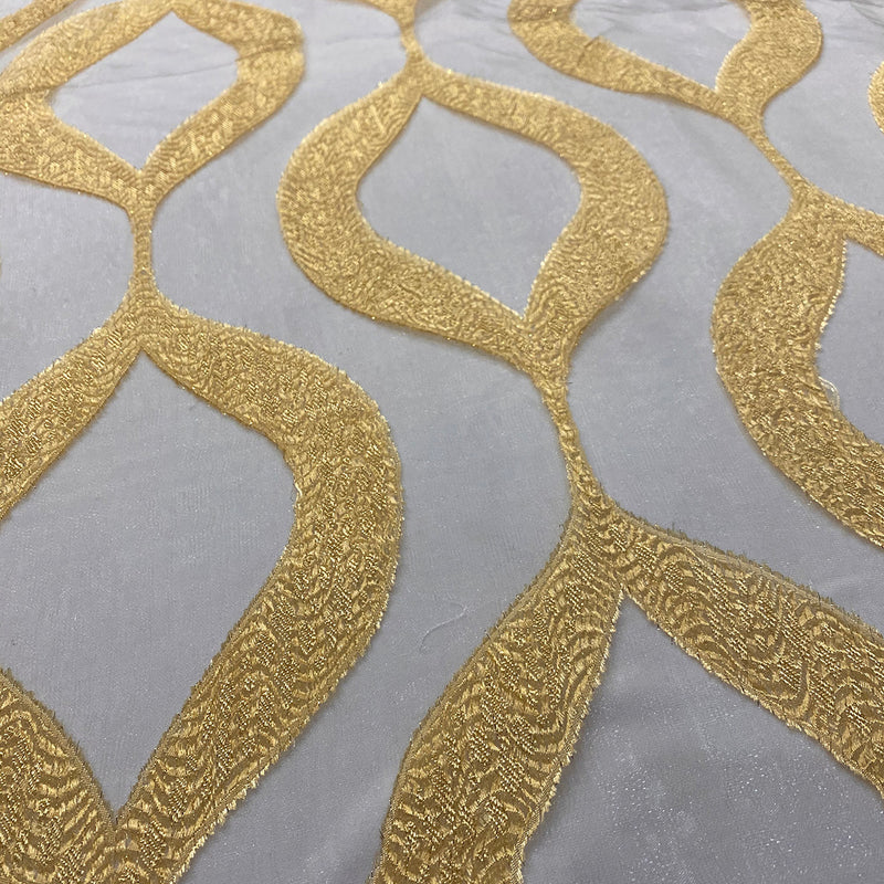 Tabriz Organza Table Linen in Gold