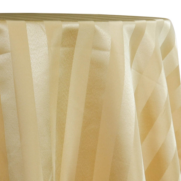 Imperial Stripe Table Linen in Gold
