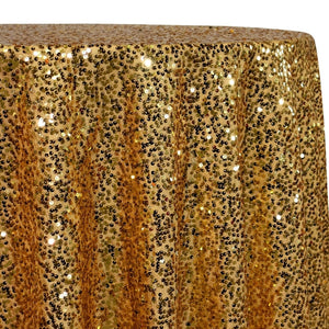 Taffeta Sequins Table Linen in Gold