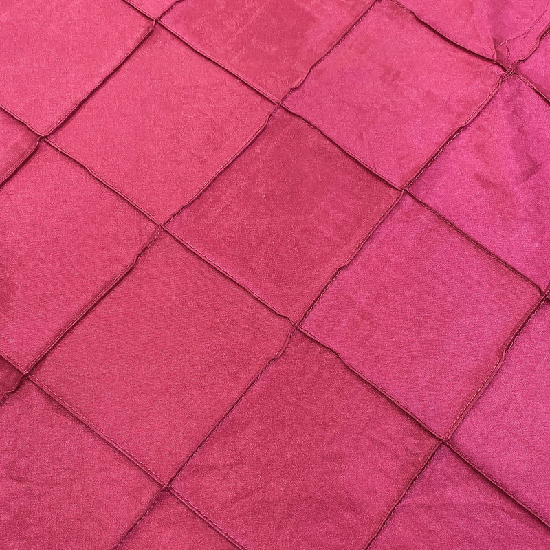 4" Pintuck Taffeta Linen in Hot Pink 128