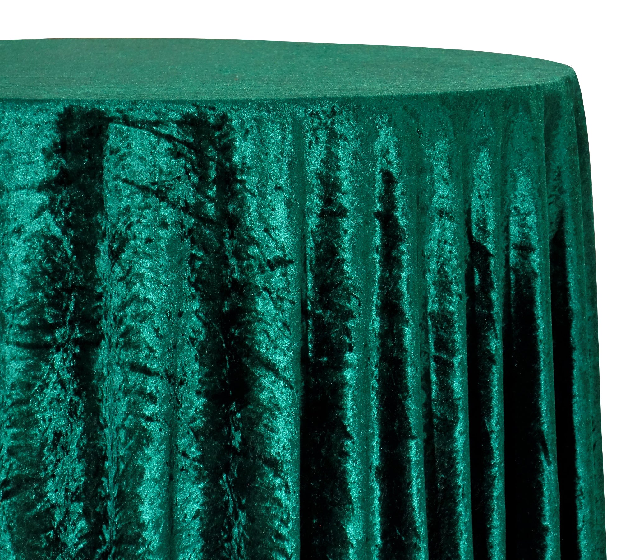 Panne (Crush) Velvet Table Linen in Hunter Green – Urquid Linen