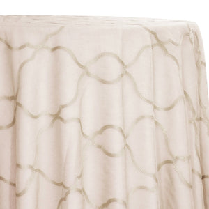 Vertigo Sheer Table Linen in Ivory