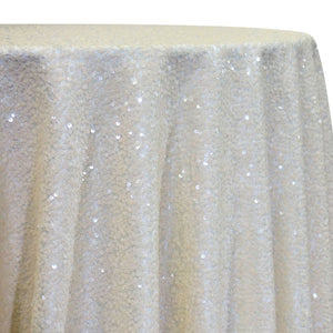 Taffeta Sequins Table Linen in Ivory