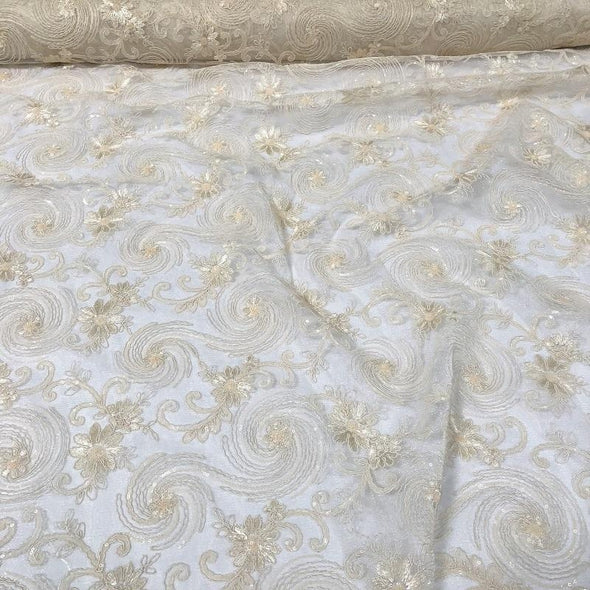 Jasmine Lace Table Linen in Ivory
