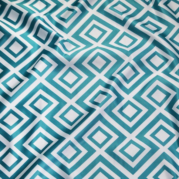 Paragon Print (Lamour) Table Linen in Jade