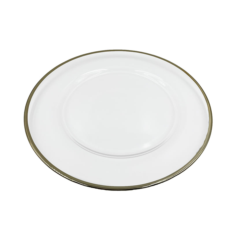 Klasik - Glass Charger Plate in Champagne Gold (Item # 0241)