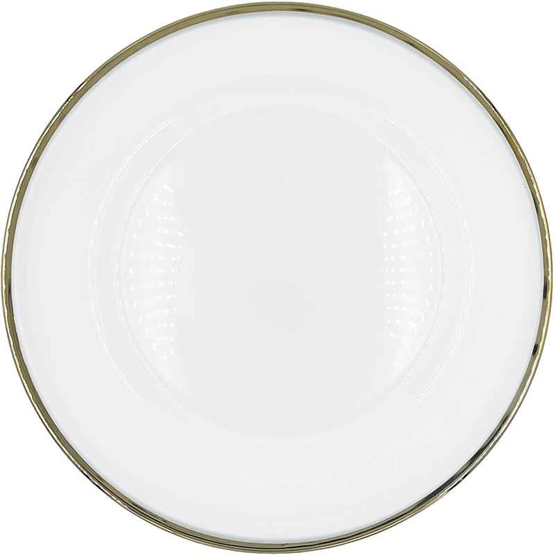 Klasik - Glass Charger Plate in Champagne Gold (Item # 0241)