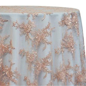 Laylani Lace Table Linen in Champagne