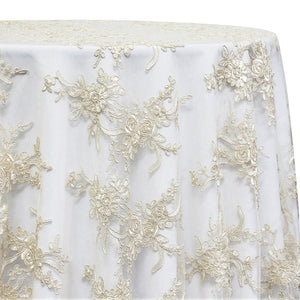 Laylani Lace Table Linen in Ivory