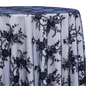 Laylani Lace Table Linen in Navy