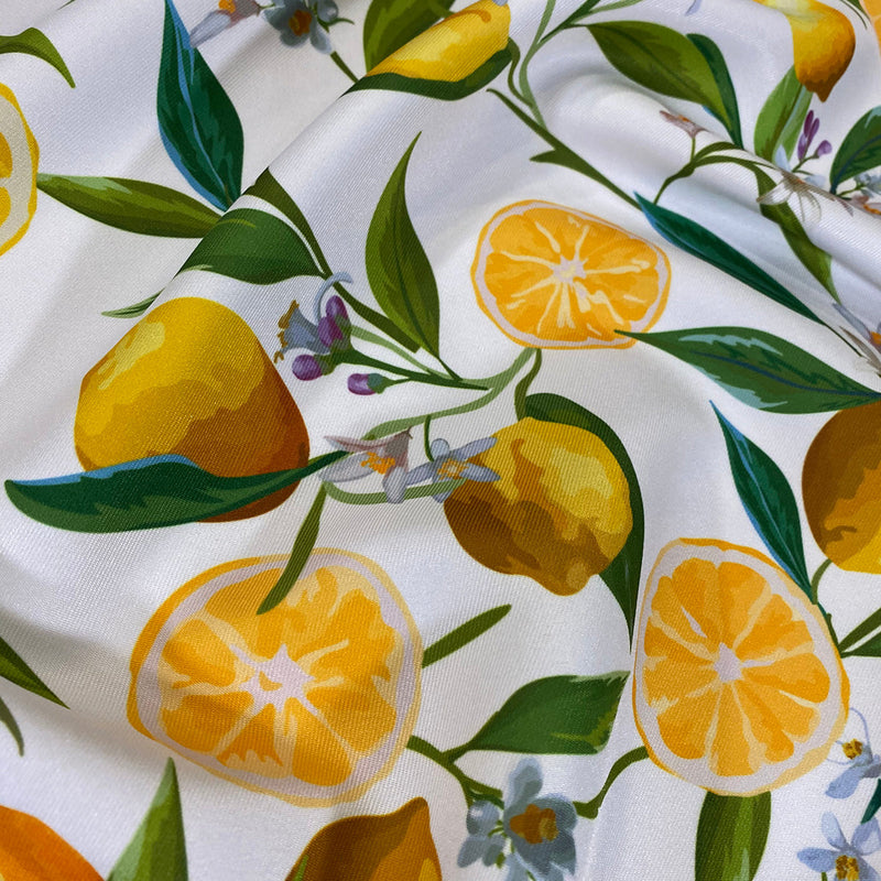 Lemon (Poly Print) Linen