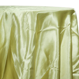 Bridal Satin Table Linen in Light Yellow 335
