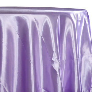 Bridal Satin Table Linen in Lilac 140
