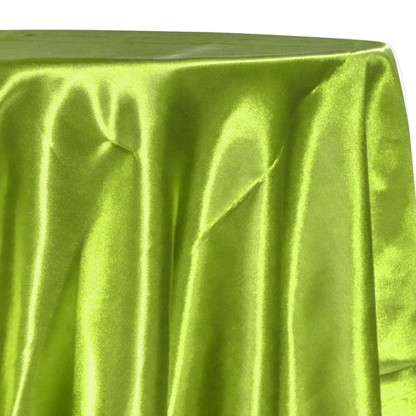 Bridal Satin Table Linen in Lime 37