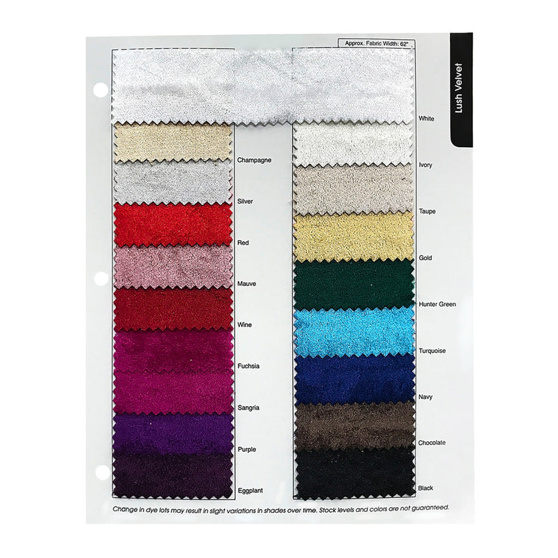 Lush Velvet Drapery Panels (58" Wide) / 25 Colors