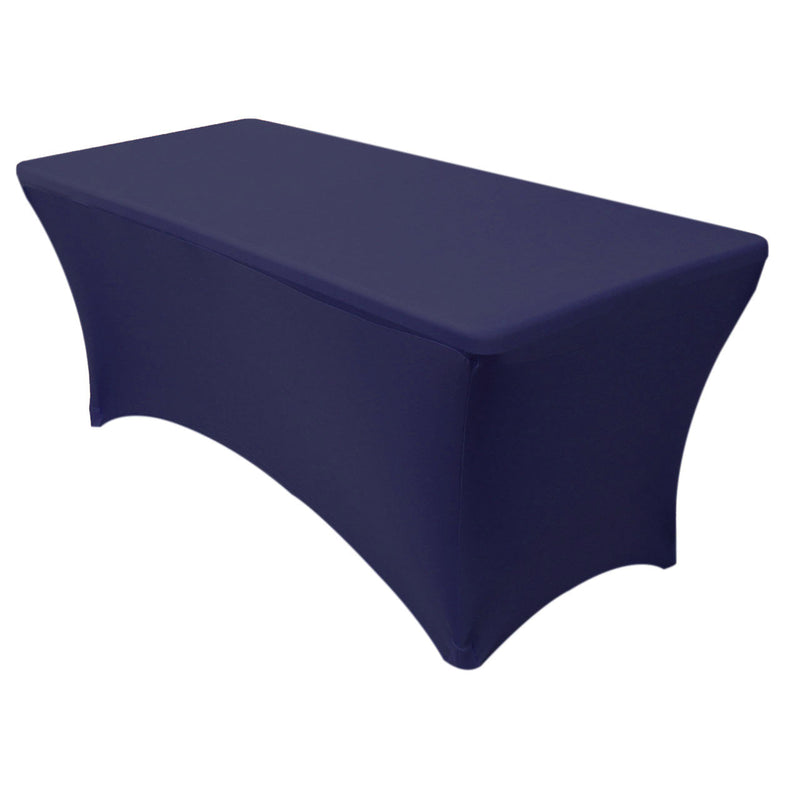 Spandex (8'x30") Banquet Table Cover in Navy