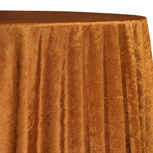 Lush Velvet Table Linen in Rust