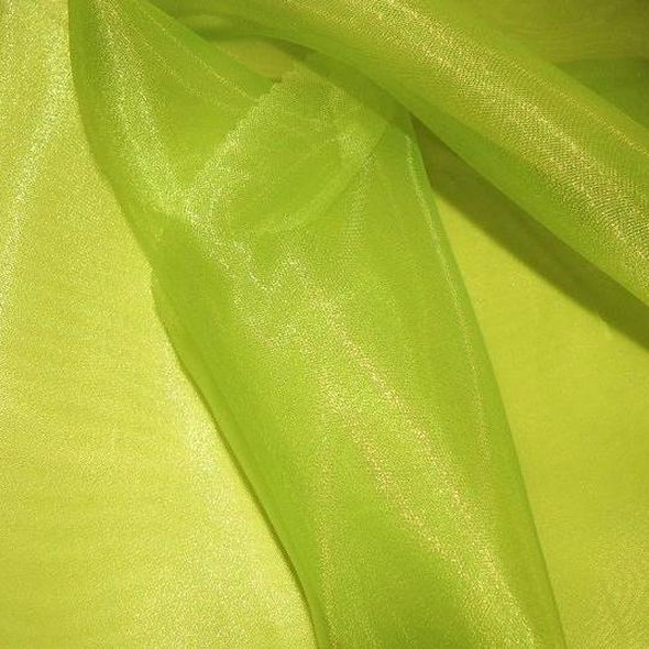 Crystal Organza Wholesale Fabric in Lime 314