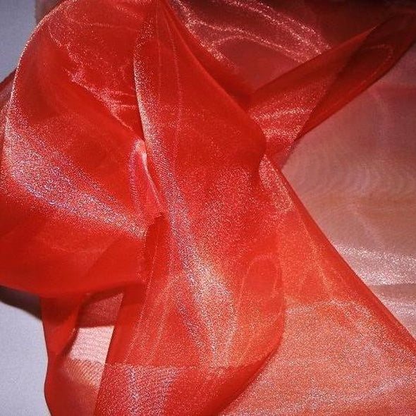 Crystal Organza Wholesale Fabric in Red 975 – Urquid Linen