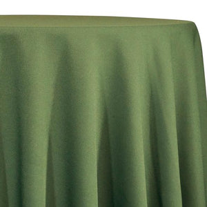 Olive Green Tablecloth in Polyester for Weddings
