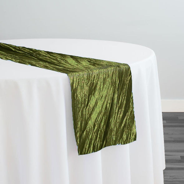 Accordion Taffeta Table Runner in Olive – Urquid Linen