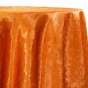 Crush Satin (Bichon) Table Linen in Orange 621