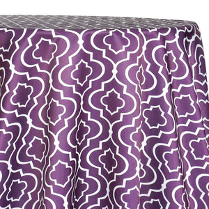 Gatsby Print (Lamour) Table Linen in Plum