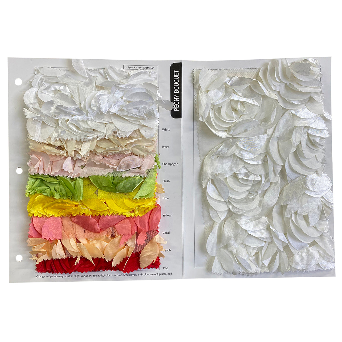 Urquid Linen Peony Bouquet Table Linen - Thumbnail 3