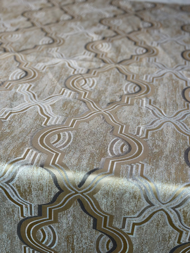 Bentley Jacquard Table Linen in Gold