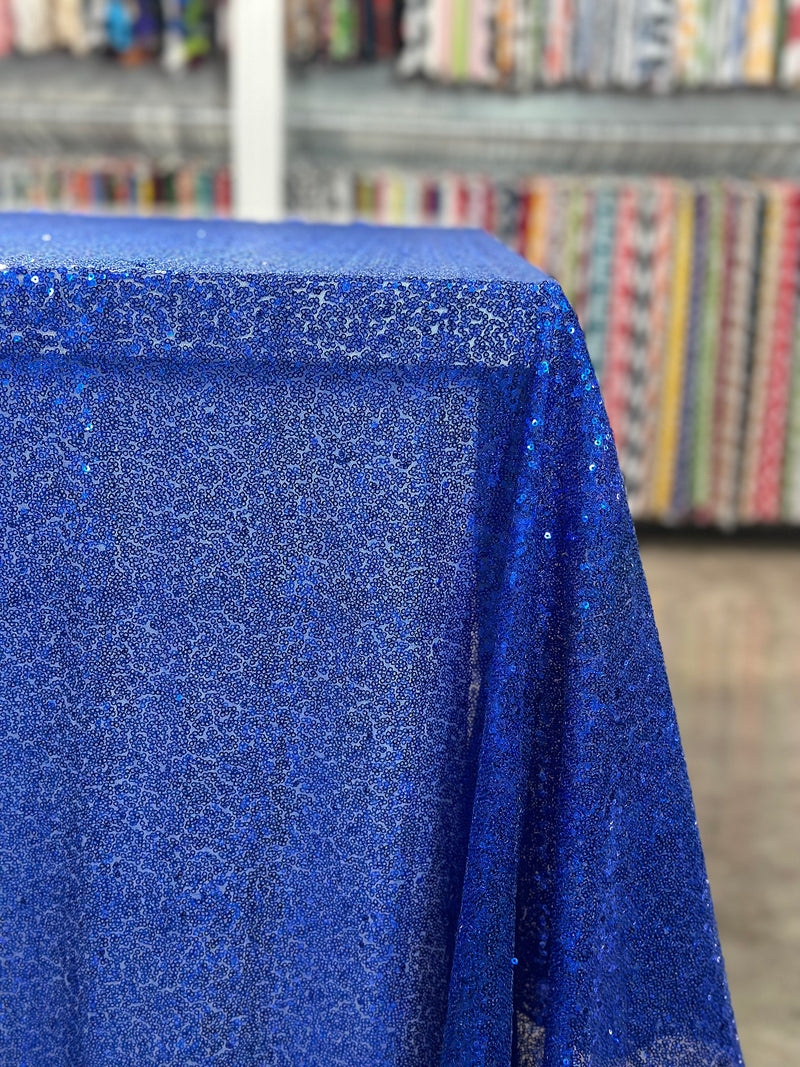 Glitz Sequins Table Linen in Royal