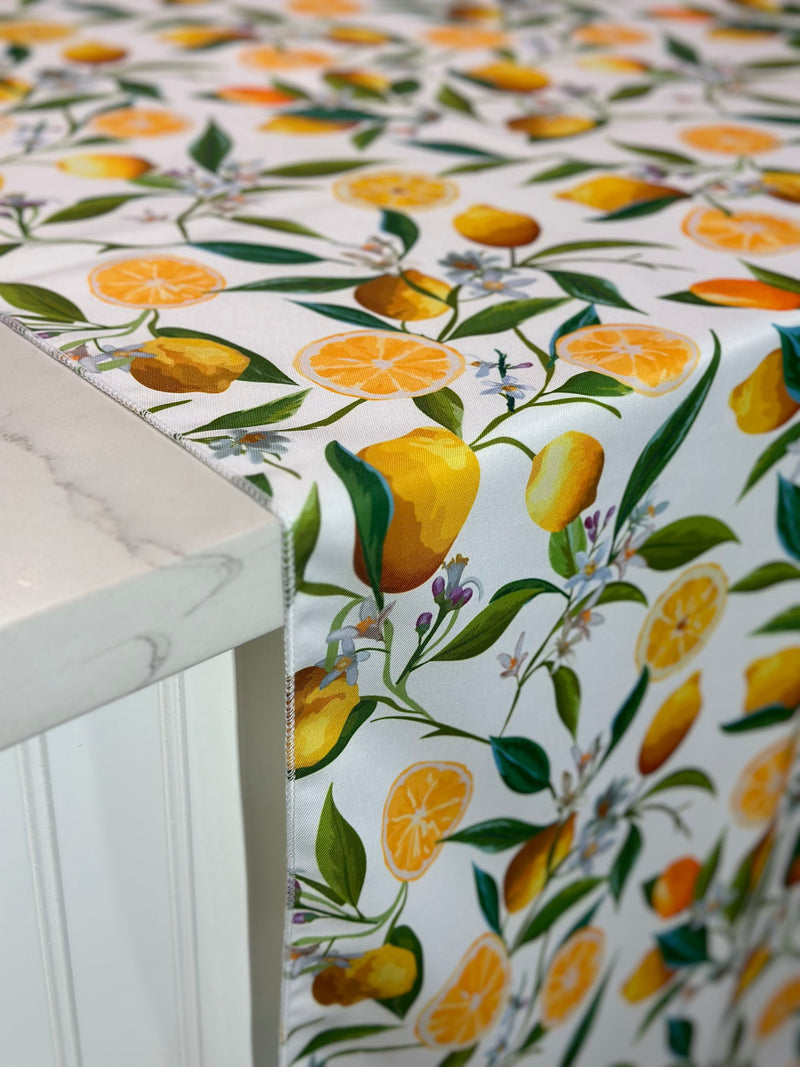Lemon (Poly Print) Linen