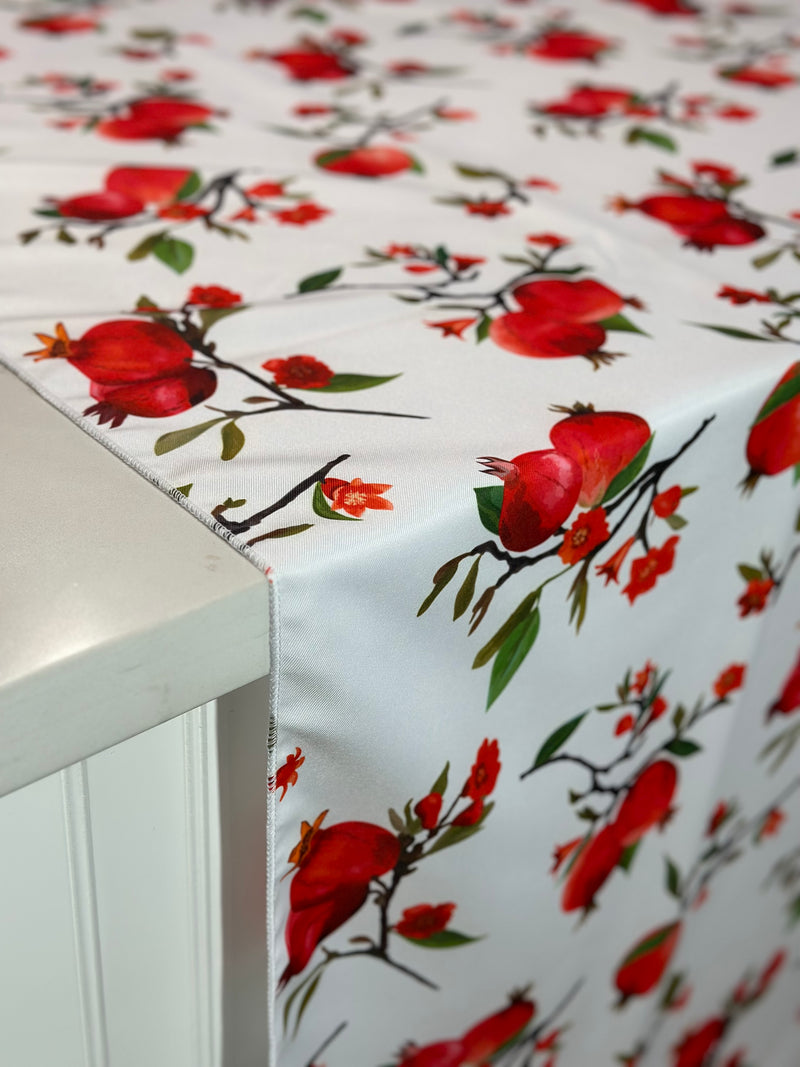 Pomegranate (Poly Print) Table Linen
