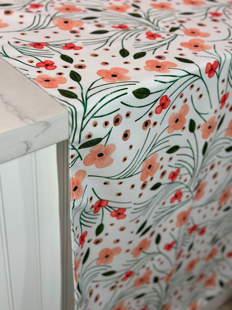 Retro Floral (Poly Print) Table Linen