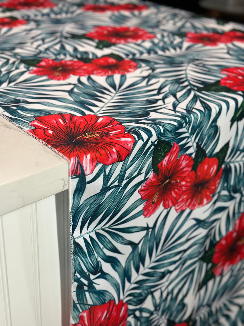 Hibiscus (Poly Print) Table Linen