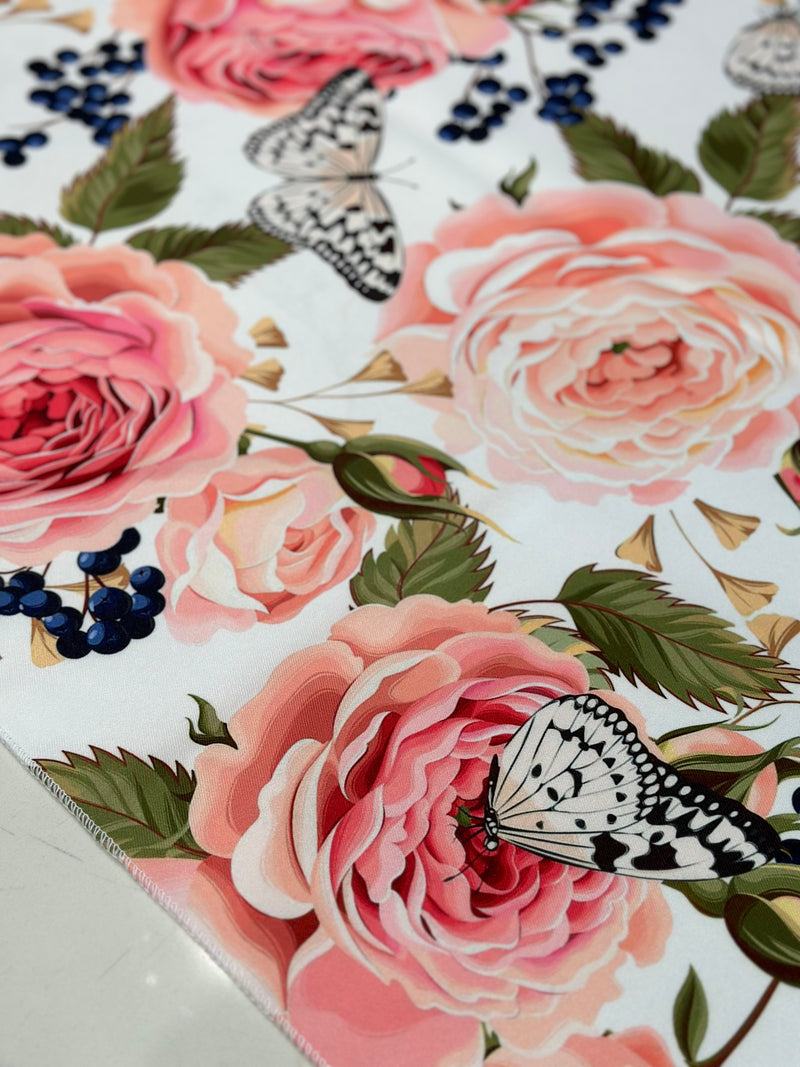 Blush Bouquet (Poly Print) Table Linen