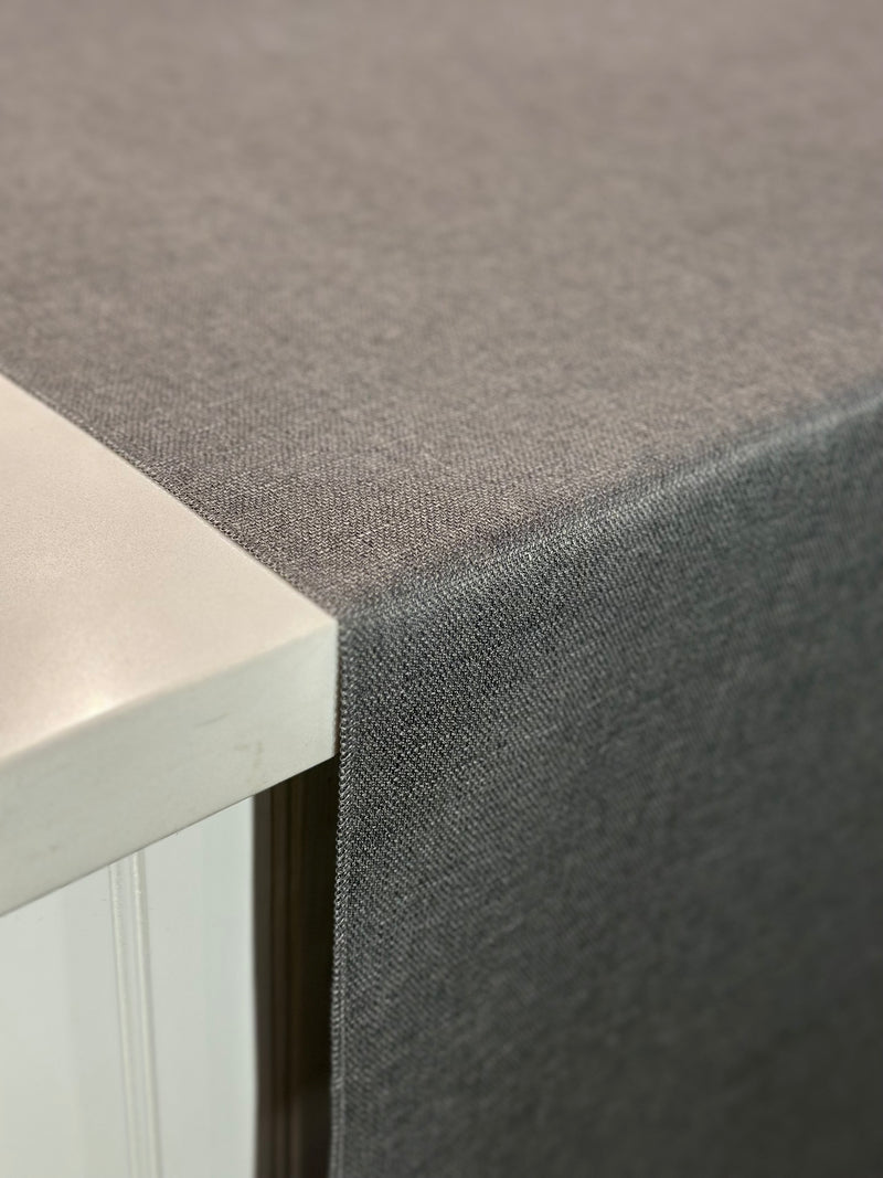 Rustic Linen Table Linen in Dark Grey