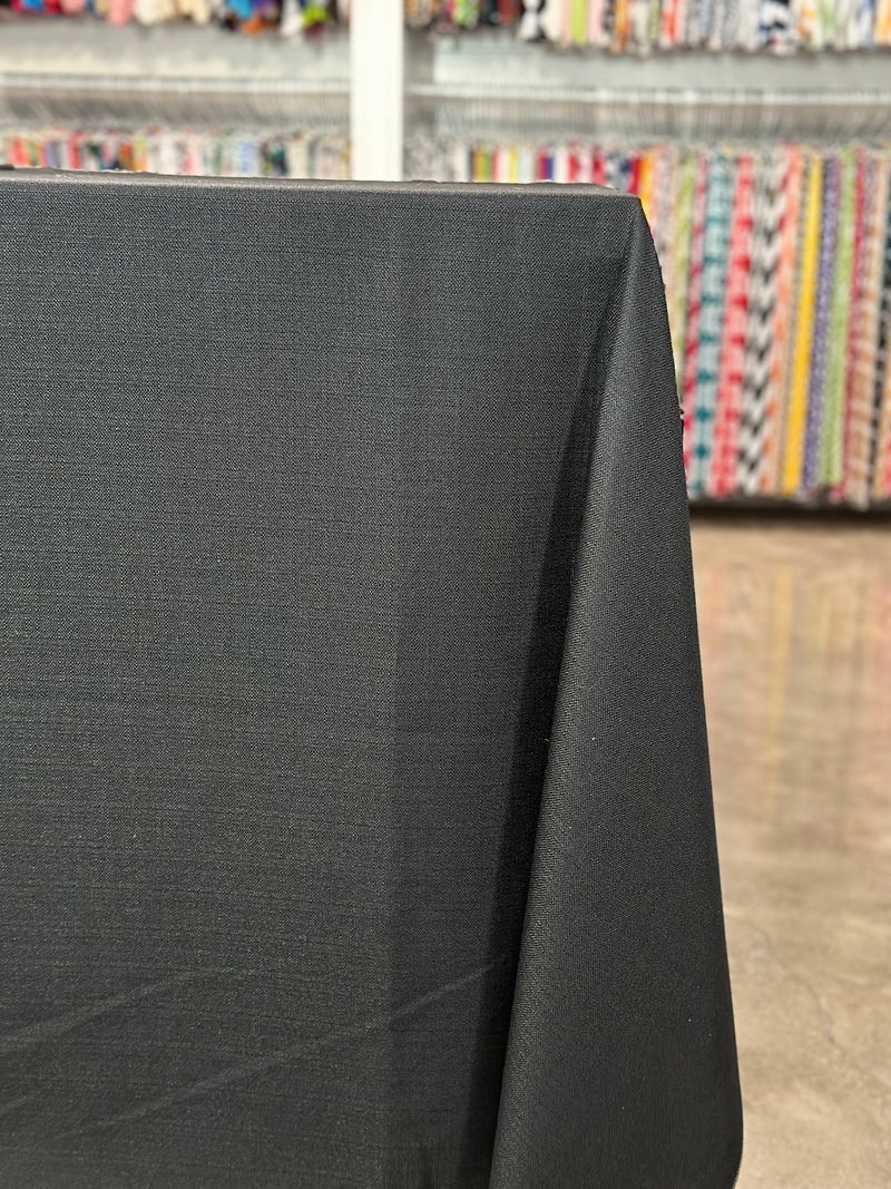 Rustic Linen Table Linen in Black