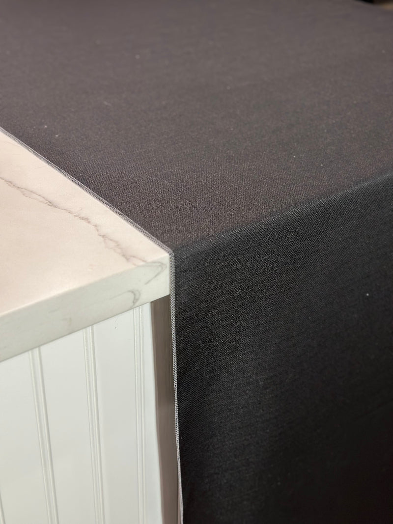 Rustic Linen Table Linen in Black