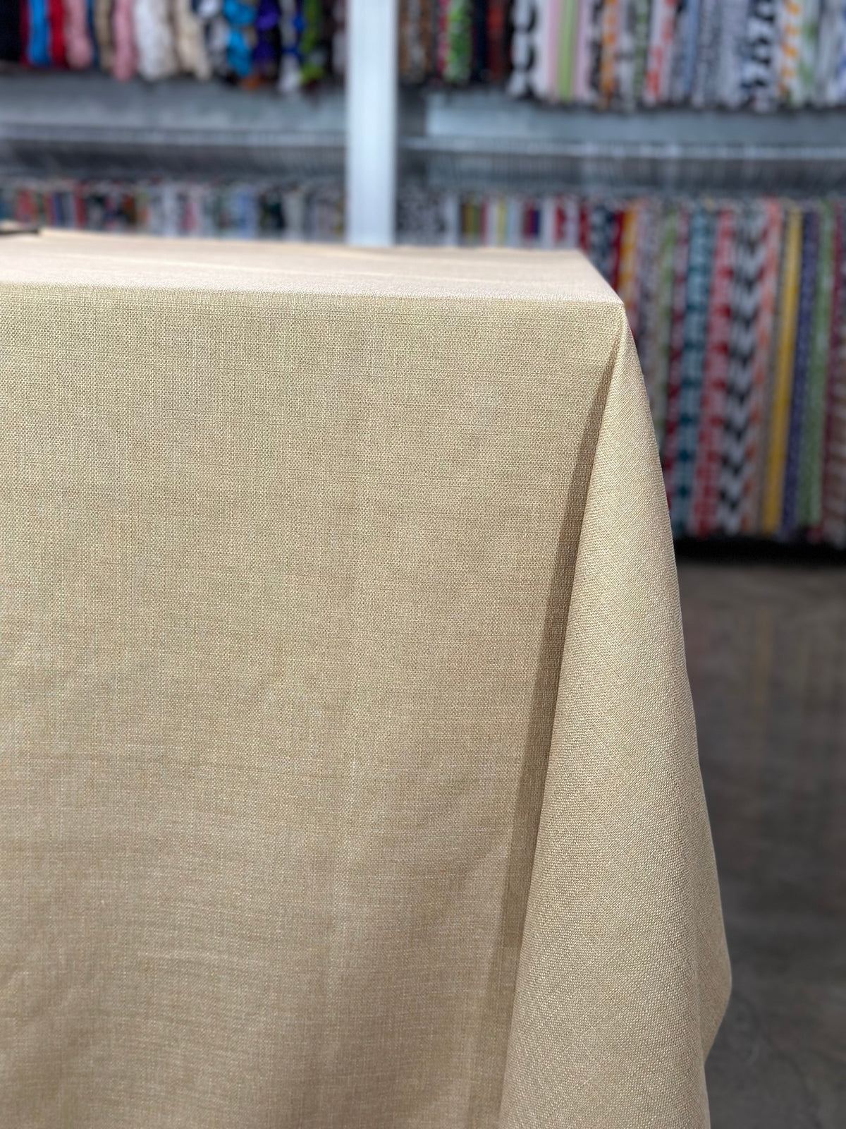 Table Math Linen Rustic Linen Table Linen in Natural – Urquid Linen