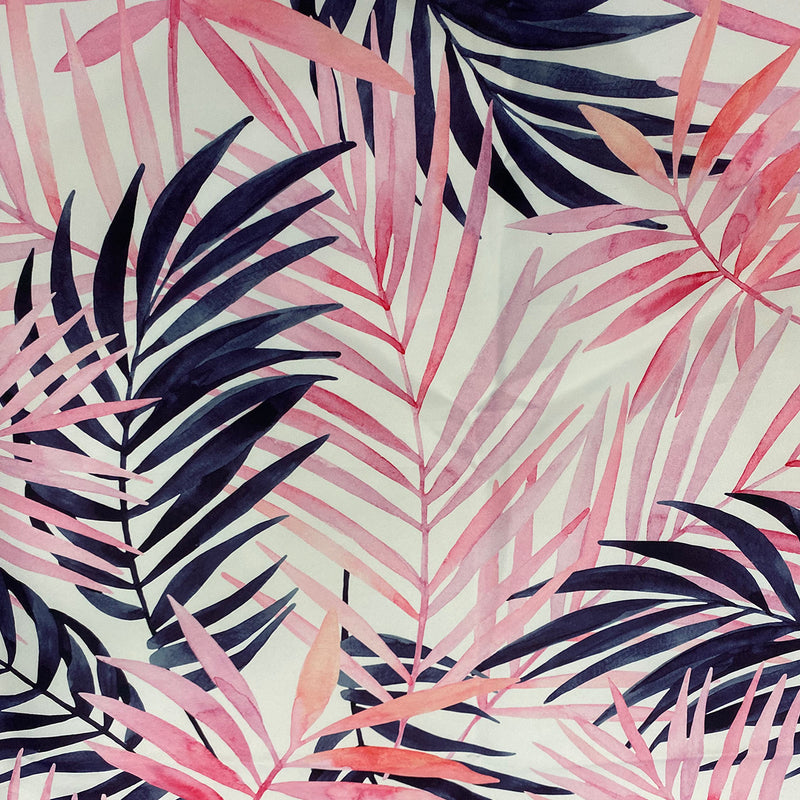 Pink Botanical (Poly Print) Wholesale Fabric