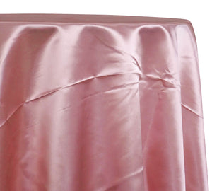 Shantung Satin (Reversible) Table Linen in Pink