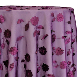 Lily Petal Table Linen in Plum
