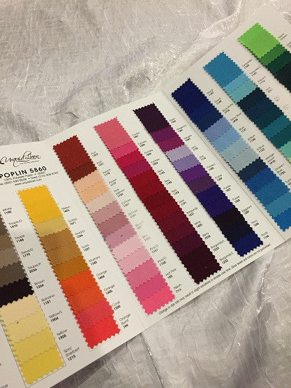 Premium Polyester (Poplin) Color Booklet