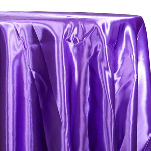 Bridal Satin Table Linen in Purple 393