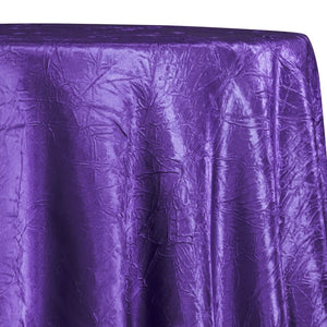 Crush Satin (Bichon) Table Linen in Purple 658