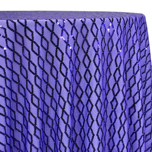 Vortex Sequins Table Linen in Purple