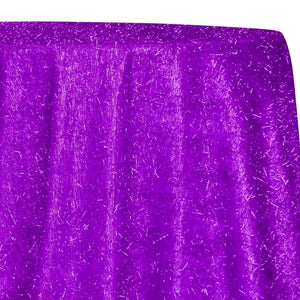 String Metallic Table Linen in Purple