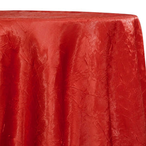 Crush Satin (Bichon) Table Linen in Red 190