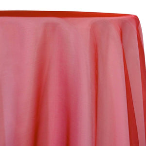 Crystal Organza Table Linen in Red 975
