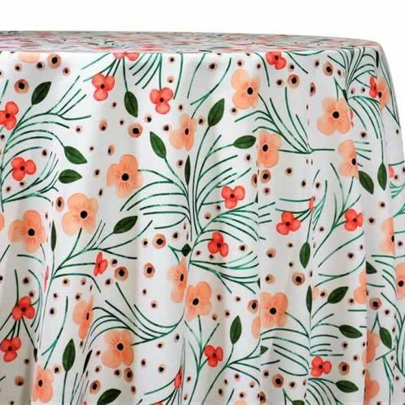 Retro Floral (Poly Print) Table Linen